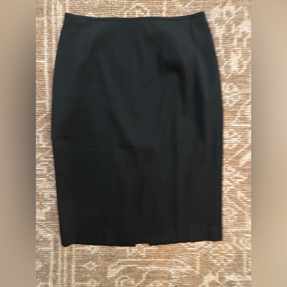 Banana Republic Classic Black Silky Pencil Skirt